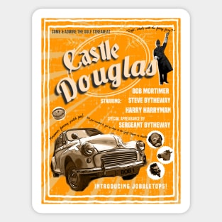 Castle Douglas poster yellow Sticker